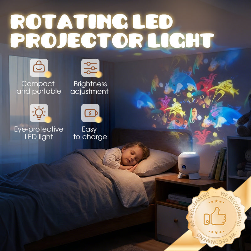 🥳2026 HOT SALE🥳💞50K+ SOLD!💥👵🌈 Dynamic Rotating LED Light Projector – Calm & relaxation for your home. Gentle moving lights ease restless nights. Perfect for bedroom or living room. 🌙✨