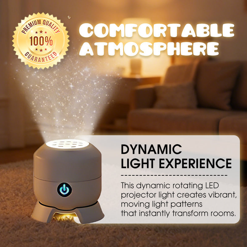 🥳2026 HOT SALE🥳💞50K+ SOLD!💥👵🌈 Dynamic Rotating LED Light Projector – Calm & relaxation for your home. Gentle moving lights ease restless nights. Perfect for bedroom or living room. 🌙✨